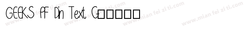GEEKS PF Din Text C字体转换